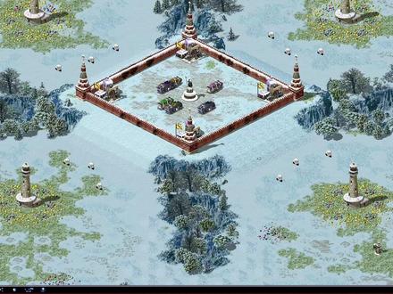 红警雪地越狱行动!基地甚至可以开炮打墙!