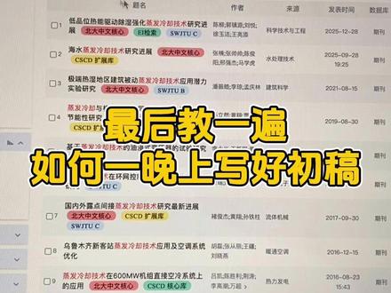 最后教一遍:如何一晚上写好初稿#初稿怎么写 #初稿 #大学生 #本科毕业论文 #文献综述