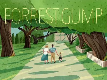 影视插画之阿甘正传#原创插画 #procreate绘画 #治愈画风 #阿甘正传 #画一个故事