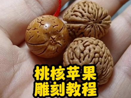 简单易学的核雕教程#传统手艺 #纯手工雕刻 #请给手艺人一个关注双击支持 #手工制作 #桃核手工制作 @DOU+小助手