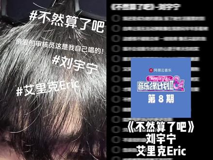 不然还是算了吧#不然算了吧#刘宇宁 #音乐缘计划 #艾里克Eric @艾里克Eric(12.27巡演沈阳站)