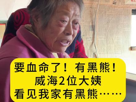 要血命了…有黑熊!威海大姨非说我家有黑熊……#威海方言#一本正经飙方言 #山东方言