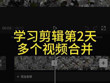多个视频合并 #剪映剪辑 #教程 #叠化转场 #手机剪辑