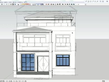 别墅阳台门窗怎么用su创建?视频教你草图大师基础门窗快速创建!#sketchup #sketchup教程 #su教程 #草图大师视频教程 #草图大师视频教程 #su建模