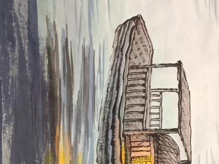 #木船的画法#国画山水教程@抖音小助手