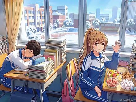 模拟考结束在课上偷偷做棉花糖脆脆饼干,结果…… #ai创作浪潮计划 #美食 #动漫 #棉花糖 #棉花糖饼干