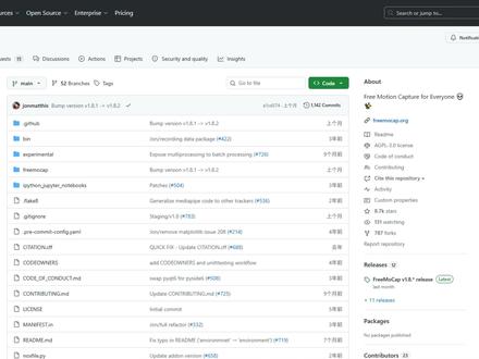 开源3D精准动捕工具,能导出多种格式 #github #开源 #动捕演员 #3D动捕 #游戏开发