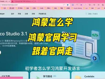 鸿蒙开发正确的学习路径,跟着鸿蒙官方教程学习 #鸿蒙 #鸿蒙os #华为 #程序员 #计算机