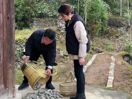 我们用鹅卵石和瓦片给院子铺了一条小路,简单一弄就很好看,瞬间感觉自己太有才了,哈哈#我的乡村生活 #乡村味道 #旧房改造 #改造小院