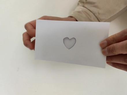 表白弹指爱心卡片,简单好玩 #手工diy #创意手工