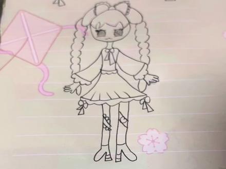 今天简单画了一个公主 喜欢点点小爱💕