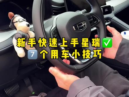 提了吉利星瑞,学会这七个用车小技巧,让你快速上手这台车#26款吉利星瑞 #用车小技巧 #duo是好车