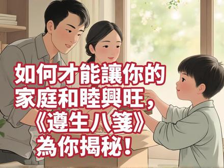 如何才能让你的家庭和睦兴旺,《遵生八笺》为你揭秘! 为家以正伦理、别内外为本,以尊祖睦族为先,以勉学修身为次,以树艺牧畜为常。#国学智慧 #国学文化 #人生智慧 #读书 #为人处世 #传统文化 #成长 #人情世故 #人生哲理 #人生感悟