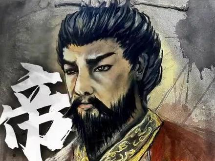 ⚔️这眼神!是睥睨天下的王啊!🔥一笔水墨写尽霸气,你猜他在想什么?#历史#帝辛#商纣王#手绘