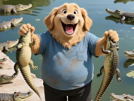 金毛养殖大丰收,结果却被暗算了!#AI #金毛犬