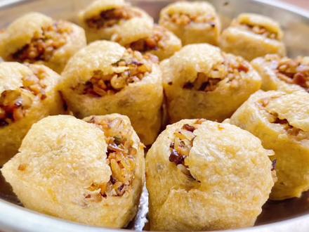 广西特色美食糯米酿油豆腐肉香十足好吃不油腻这样做的你们吃过吗