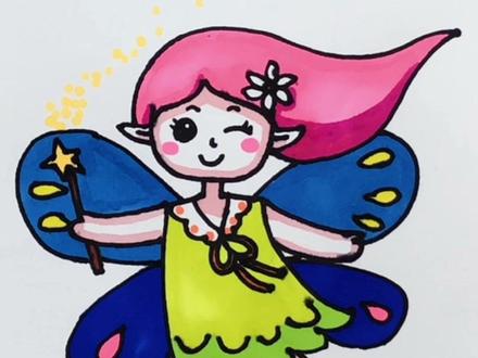 今天我们来画会魔法的精灵小仙女,简单又可爱!#精灵 #简笔画 #我要上热门 @DOU+小助手 @DOU+上热门