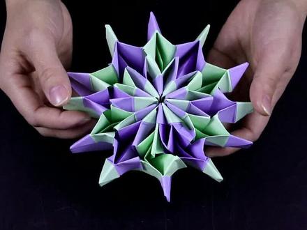 这种可以无限翻转的万花筒折纸,好多人看过但不会折,其实很简单#生活小妙招 #生活小窍门 #妙招姐说妙招