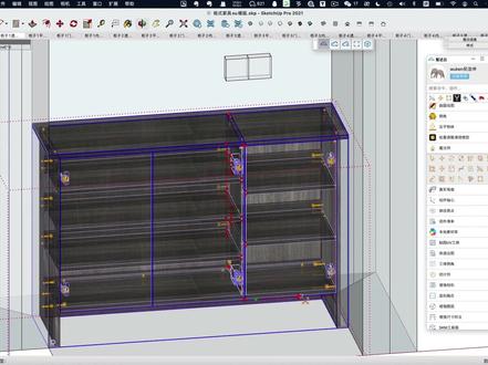 LayOut施工图板式家具应用#草图大师 #sketchup #layout #施工图 #优象 #优象sketchup