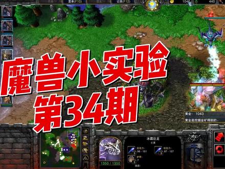 魔兽小实验第34期,冰龙冰冻技能和锤子锤建筑 #魔兽 #魔兽