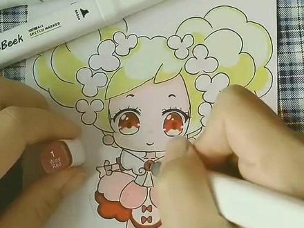 80色上色教程画夏安安#小花仙 #简笔画 #夏安安 #手绘