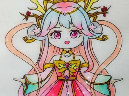 画星卡梦少女花语公主 #星卡梦少女 #花语公主 #画花语 #画星卡梦少女 #花语公主绘画过程