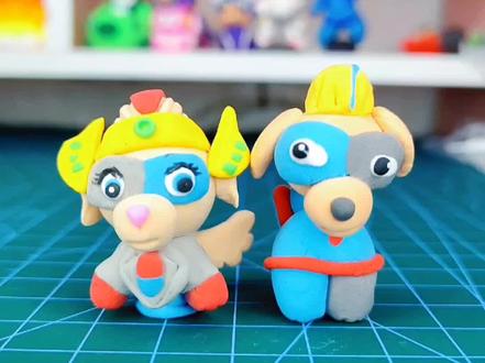 《汪汪队》新成员威力艾拉🐶#汪汪队#亲子#粘土#手工#育儿@抖音小助手