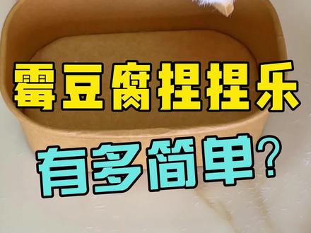 DIY霉豆腐捏捏乐有多简单❗️我能玩一整天❗️#迷你食玩 #捏捏乐 #霉豆腐 #diy #玩具