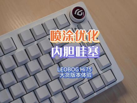 喷涂优化,内胆给力——LEOBOG Hi75大货无光版评测 #机械键盘 #leoboghi75 #铝坨坨套件