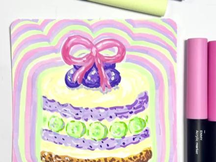 丙烯马克笔手绘🎨马卡龙色系小蛋糕🧁看完心情甜到冒泡呀🫧
零基础手残党也能轻松复刻的教程来啦~
简单又好看~
整个绘画过程治愈感拉满呀🎉
#丙烯马克笔画画 #创作者中心 #创作灵感 #绘画过程 #零基础学画画