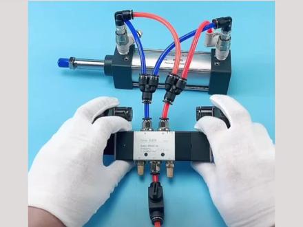 气缸如何实现多段行走#气缸 #机械设备 #机械设计