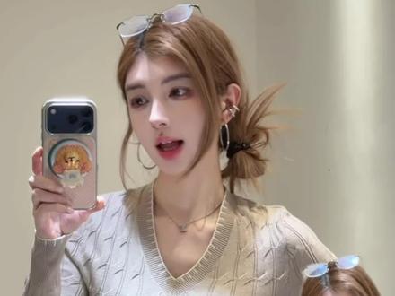 fdr博主风修身领针织!有弹力!宽肩窄腰的漫画身材 #fdr #韩漫身材 #针织衫 #约会穿搭 #内搭外穿都好看