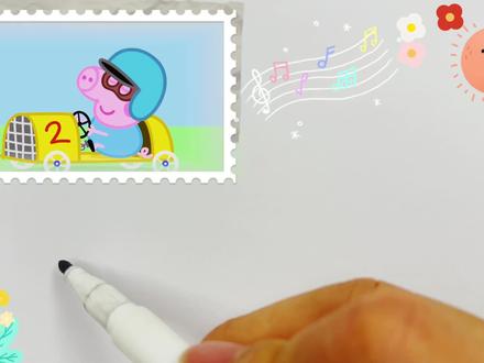 跑车简笔画,按步骤这样画一看就会,绘画启蒙/儿童画/卡通画