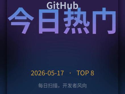 5.17 GitHub趋势 连续两天涨星王:openhuman — Rust 写的本地个人 AI,真有人买账了
🗓️ cal.diy:Calendly 自托管平替,配置比正式版简单
⚙️ Bun 又上榜,npm 替代继续走
🤖 4 个 AI Agent 相关项目刷屏:CLI-Anything、agent-skills 注册中心、企业级落地教程
👻 Shadowbroker:OSINT 聚合 + AI 分析
每个项目我都给一句话评:这玩意儿明天能不能用上
帮你过滤"看起来很厉害但用不上"的爆款
#GitHub热门 #开源 #AI #Agent #自托管 #开发者 #每日开源