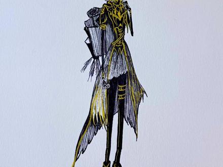 幻灯师 #第五人格#幻灯师#幻灯师知更鸟#火柴人#绘画过程