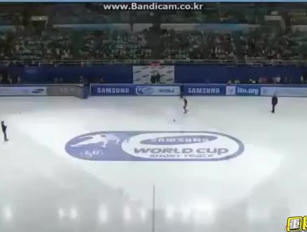 王濛与范可欣500米首尔A组-短道速滑-欣赏经典 #短道速滑 #冠军