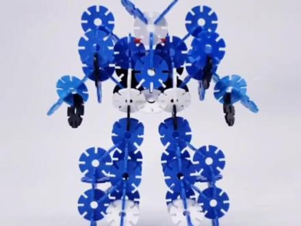 雪花片攻略 迷你特工队x第二集 弗特 机器人形态 合体躯干形态#迷你特工队x #雪花片