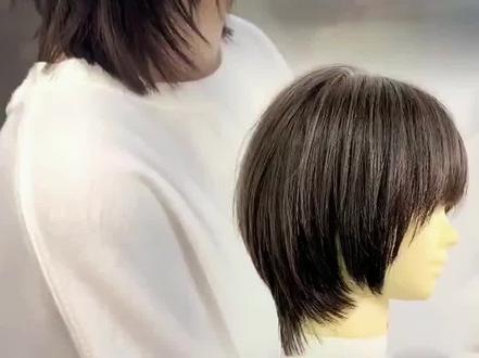 女生鲻鱼头发型 长度不同效果也不同 双击加关注带你学习更多美发技术 #美发 #美发技术分享 #减龄发型 #发型 #短发 #我要上热门