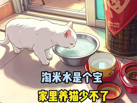 淘米水是个宝,家家养猫少不了 淘米水在养猫中的妙用#科学养猫 #新手养猫 #科学养宠攻略 #养猫小妙招 #养猫人