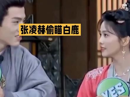 尖叫之夜上演高甜修罗场,张凌赫偷瞄白鹿。