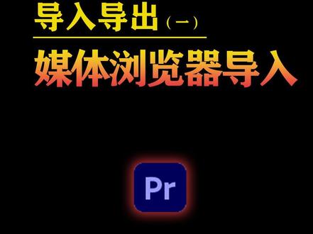 PR详细教程-导入导出1-媒体浏览器导入#Pr媒体导入导出 #Pr媒体浏览器筛选和导入 #视频剪辑