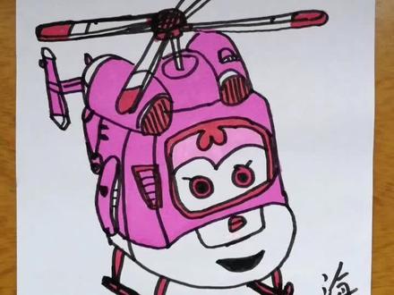 超级飞侠 小爱 简笔画