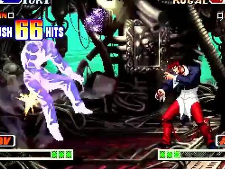 拳皇98C最终BOSS卢卡尔很难打?来看看这些骚操作-八神庵VS卢卡尔#街机游戏 #格斗游戏 #拳皇 #怀旧游戏