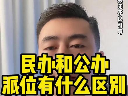 民办派位和公办派位,有什么区别?#派位 #民办 #公办