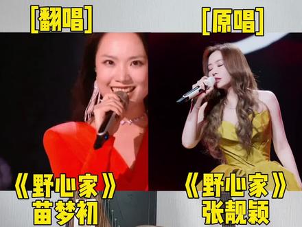 原来真的有无法超越的原唱,当实力翻唱遇上经典原唱,你更喜欢哪一个呢?#张靓颖 #苗梦初 #野心家 #音乐现场