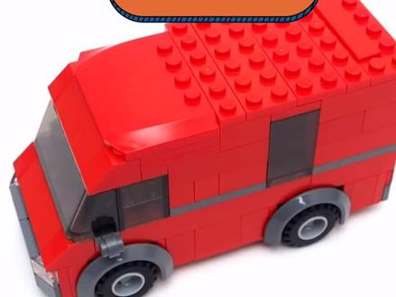 乐高面包车moc搭建#乐高moc