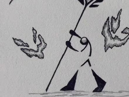 火柴人的八种形态#画画 #绘画 #速写 #创意 #抽象