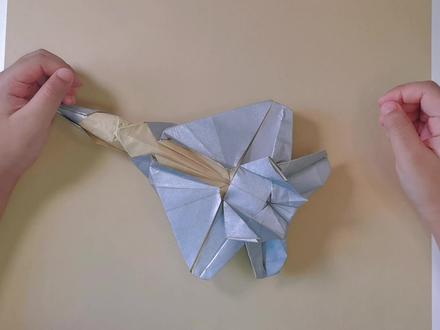 F22猛禽战斗机折纸~#f22猛禽 #纸飞机教程 #小型战斗机折纸 #如何折纸战斗机