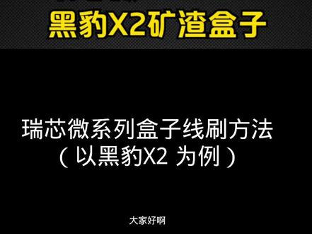 瑞芯微RK3566 3399系列线刷方法演示 刷机很简单 #rk3566 #黑豹x2 #刷机