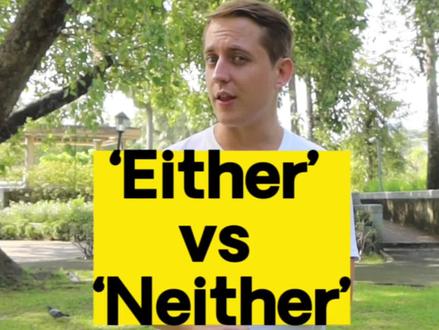 ‘Either’ vs ‘Neither’
#英语 #英语口语 #英语外教 #学英语 #知识分享